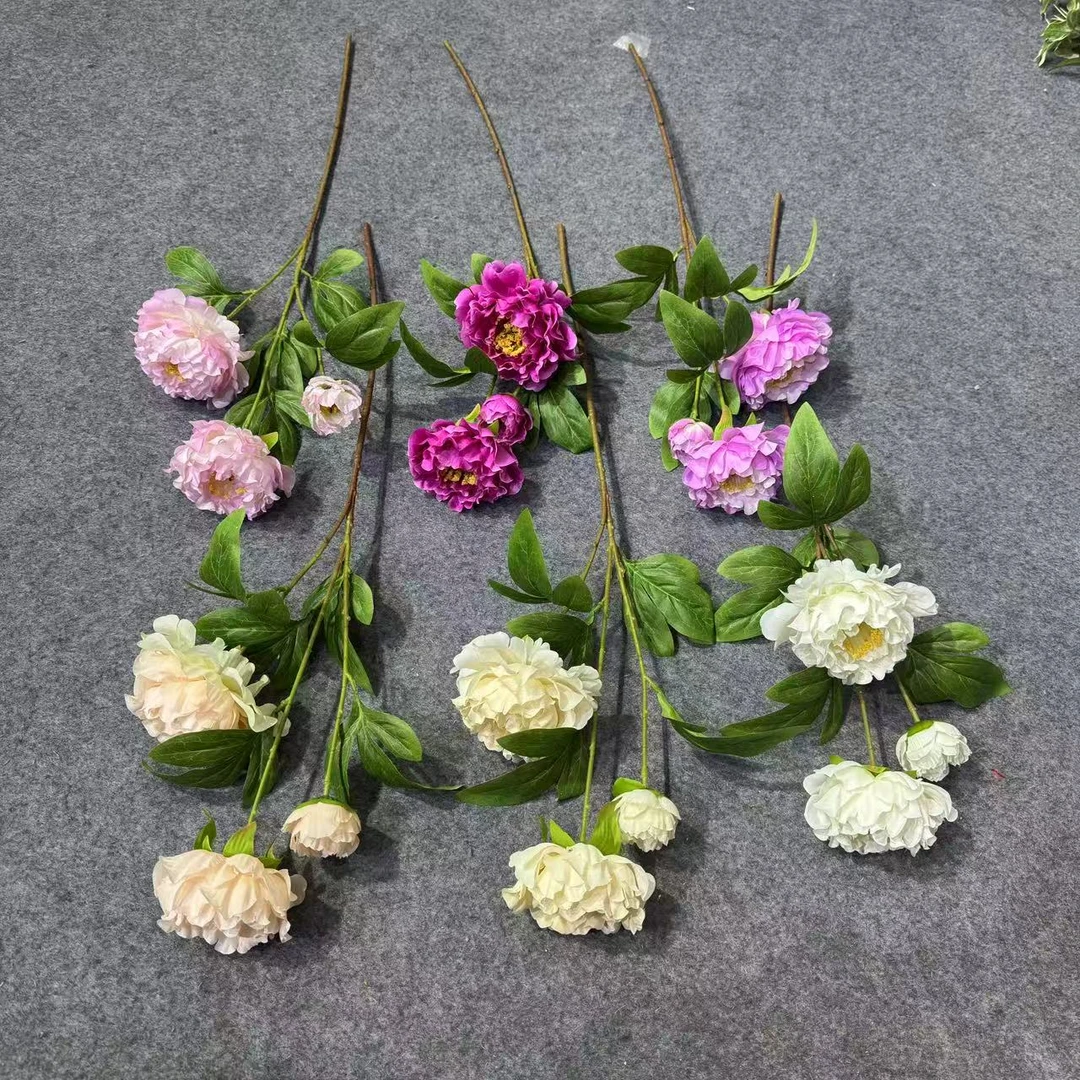 轻奢高级感芍药牡丹仿真花室内装饰摆件