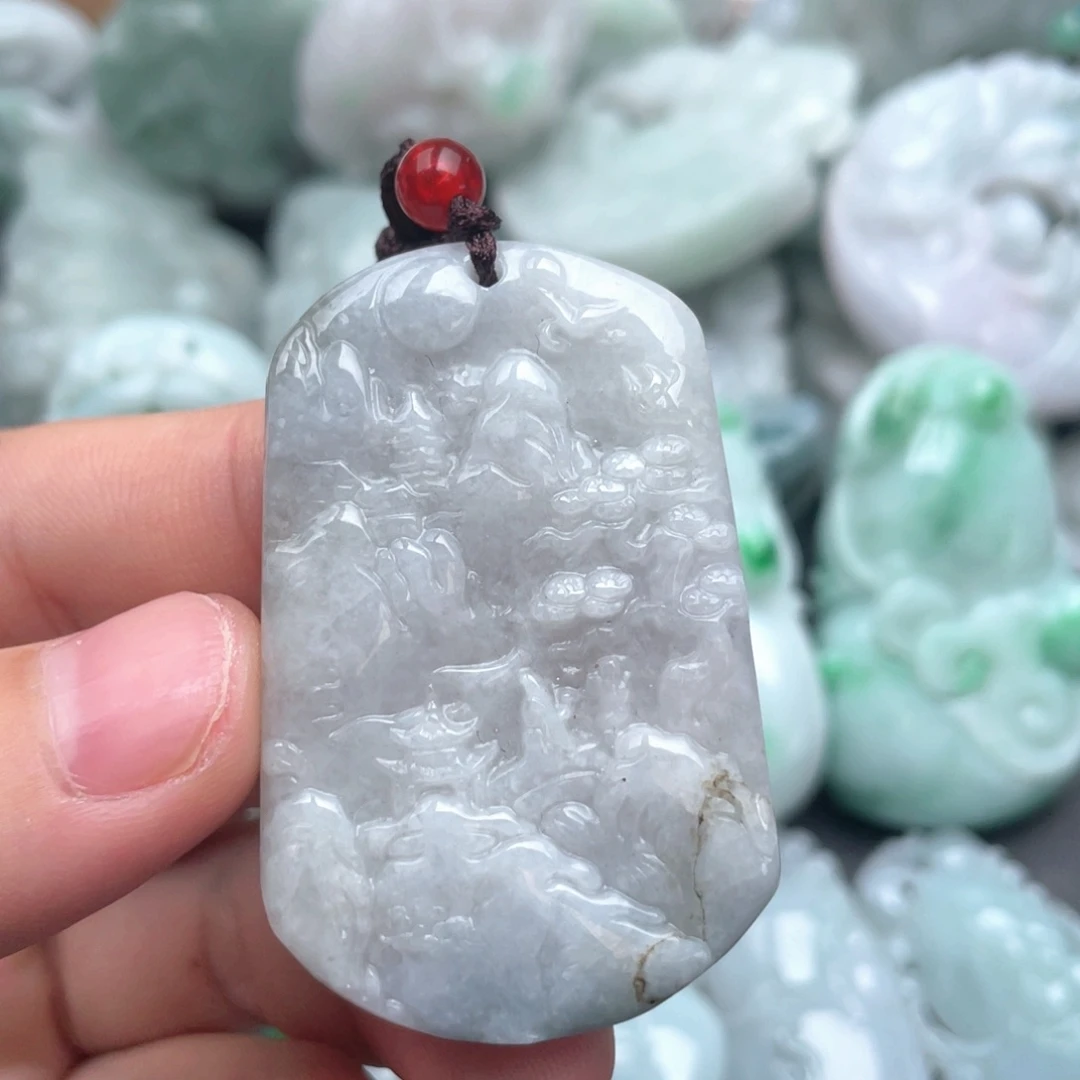 翡翠未镶嵌吊坠(不含链)