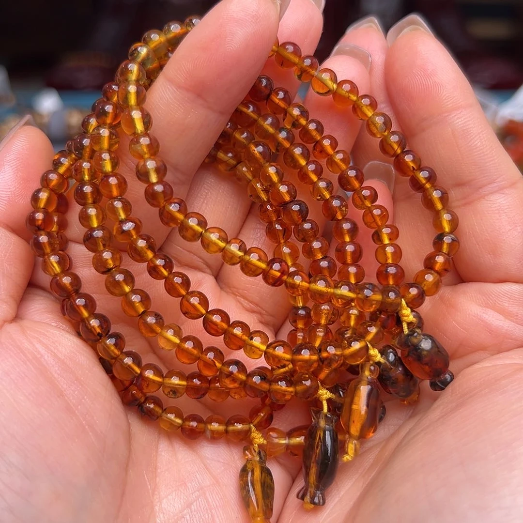 琥珀裸石未镶嵌抚顺琥珀10012多样性发其一