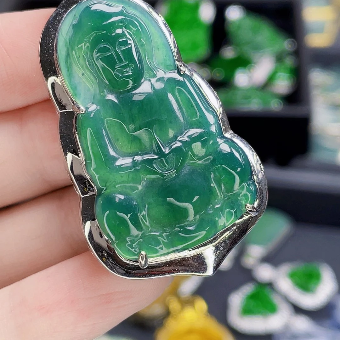 翡翠未镶嵌吊坠(不含链)