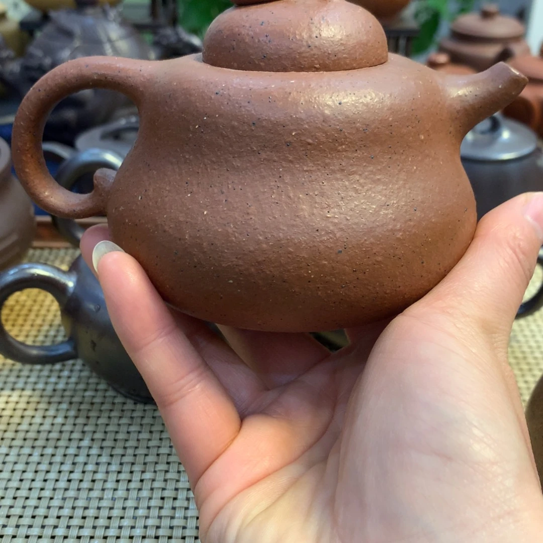 紫砂茶壶宜兴原矿老朱泥260cc