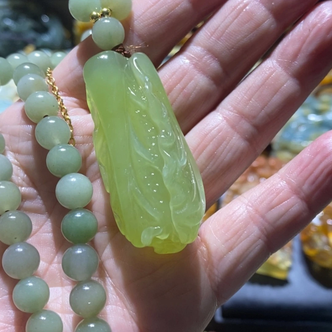 【闪购商品】岫玉毛衣链未镶嵌