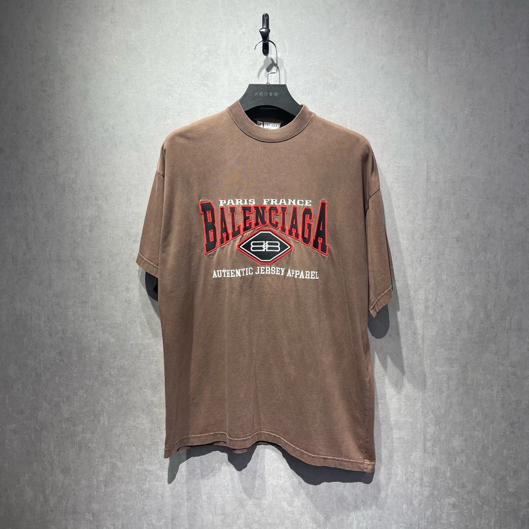 未使用 Balenciaga/巴黎世家 蝙蝠logo印花短袖/1码/DY213207