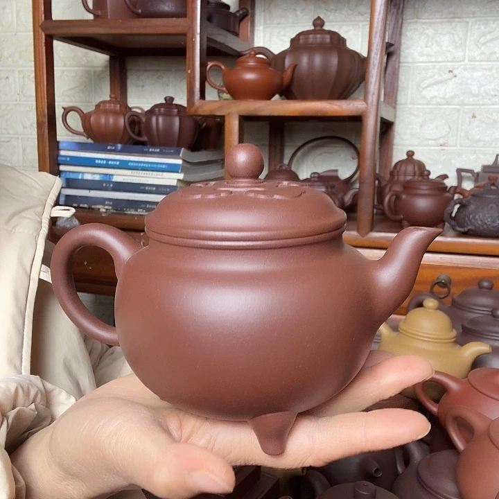 紫砂茶壶大彬如意500cc底槽清精工半手工