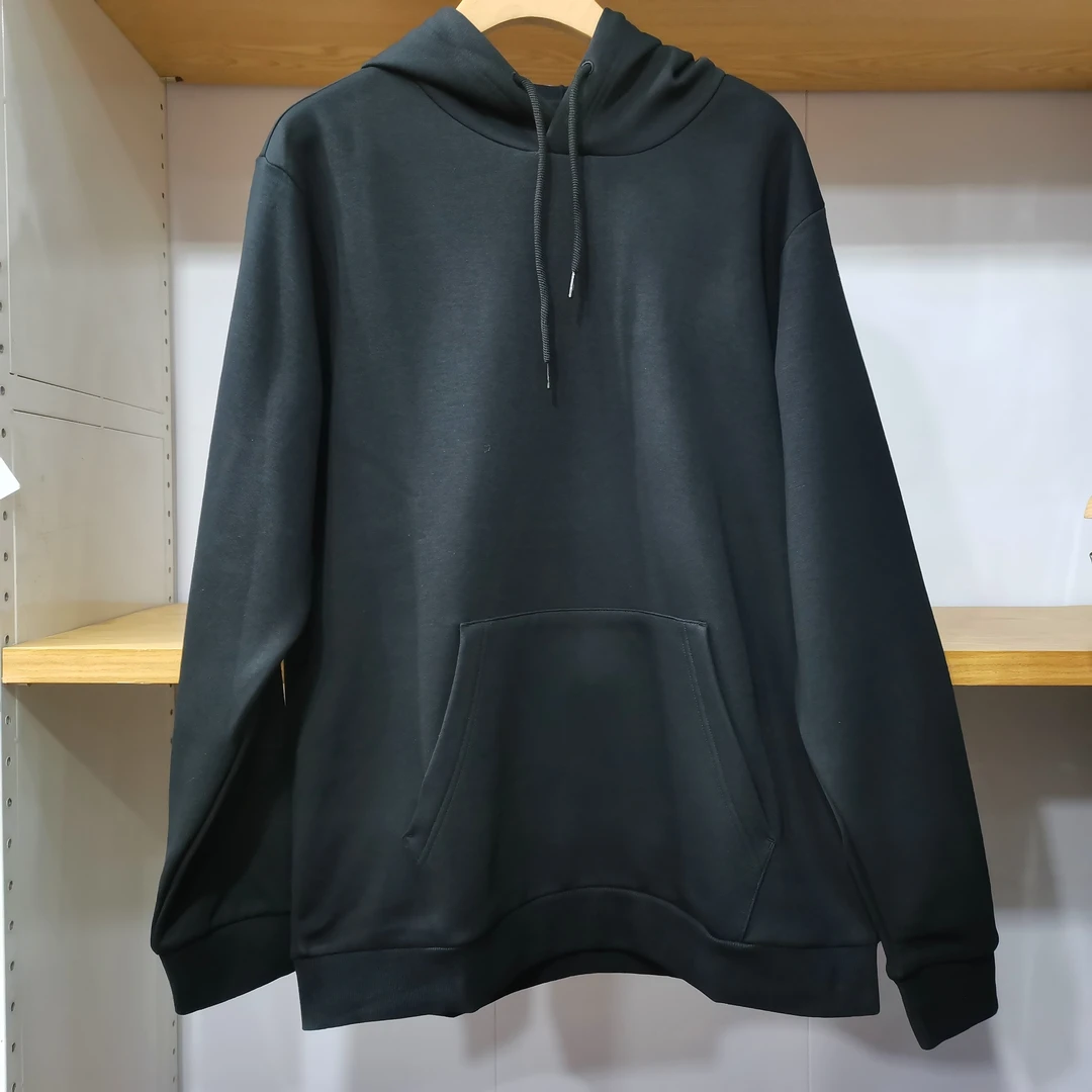 男士时尚百搭加绒保暖连帽卫衣 48111