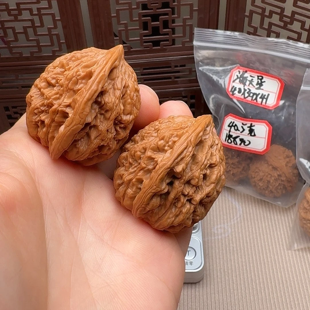 文玩核桃把件野生麦虎