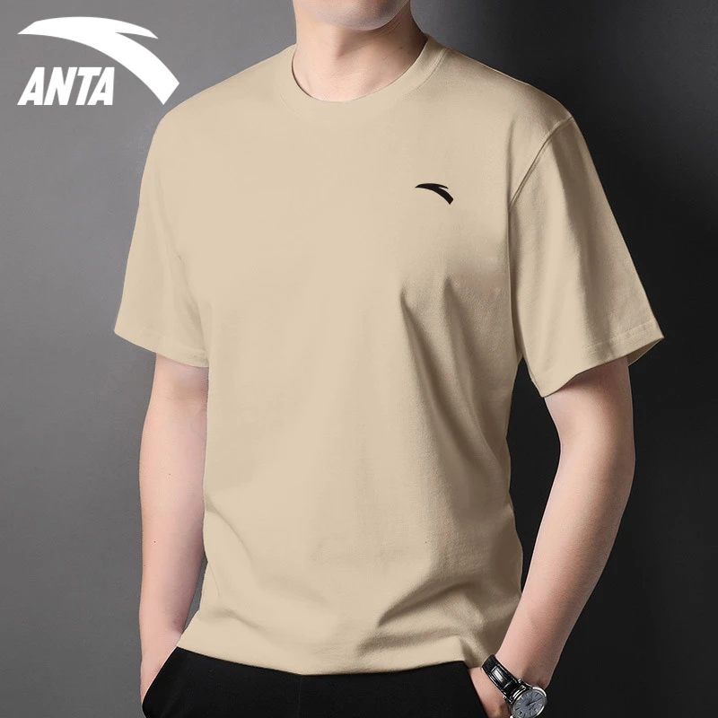 安踏男士短袖t恤夏季新款圆领运动半袖速干衣休闲服男款952527139