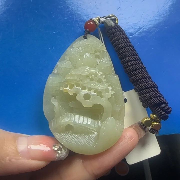 和田玉未镶嵌挂件