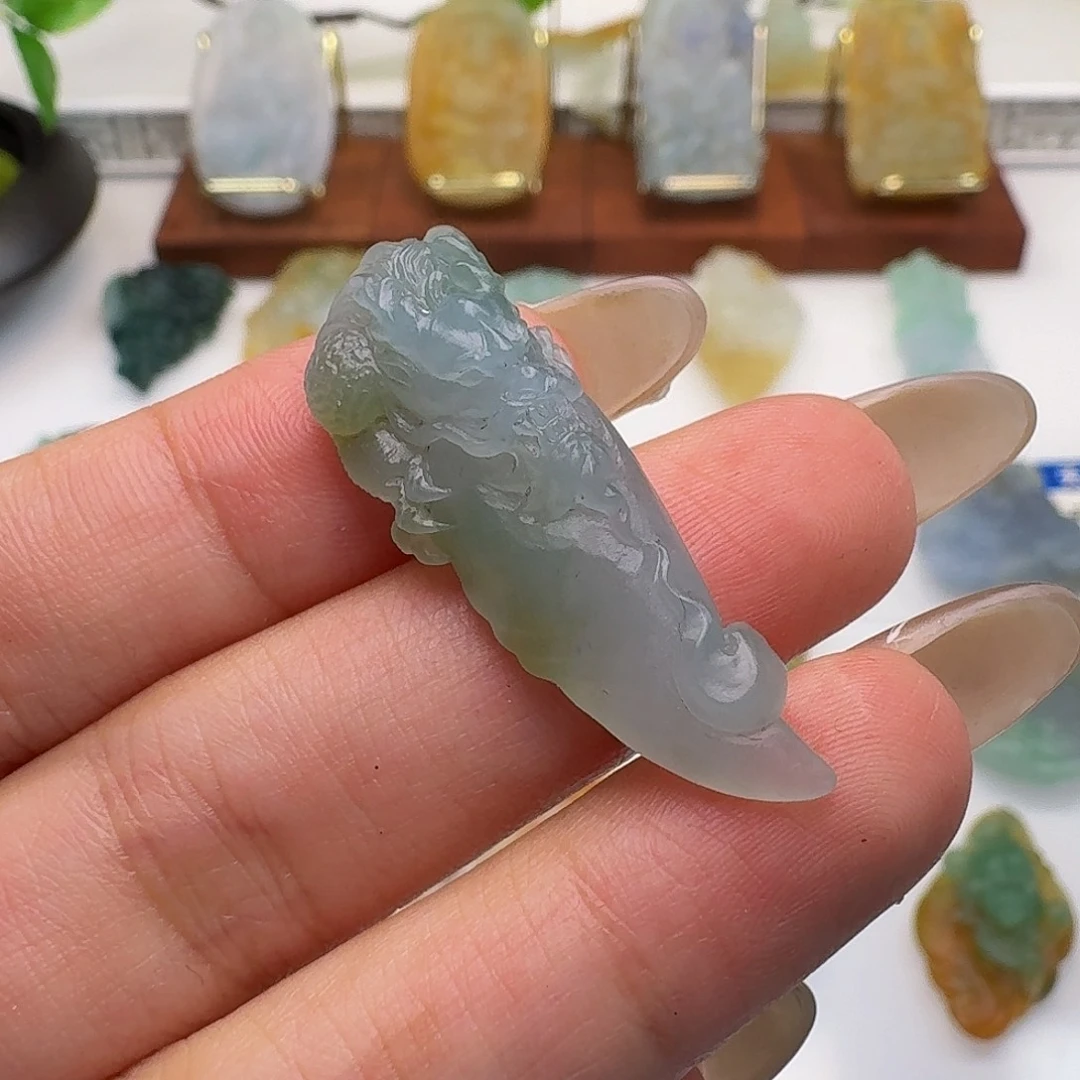 定制翡翠未镶嵌毛货