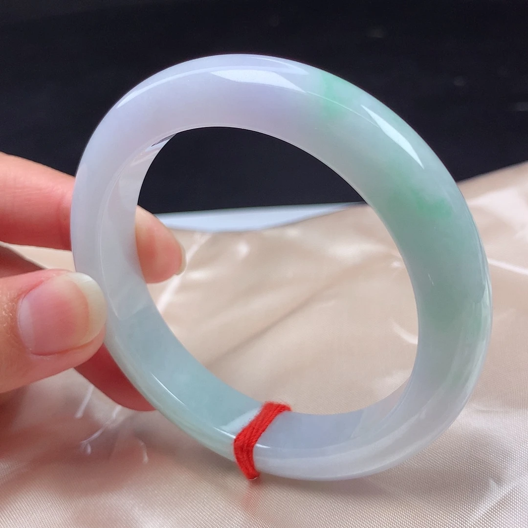 翡翠未镶嵌手镯55圈h8630