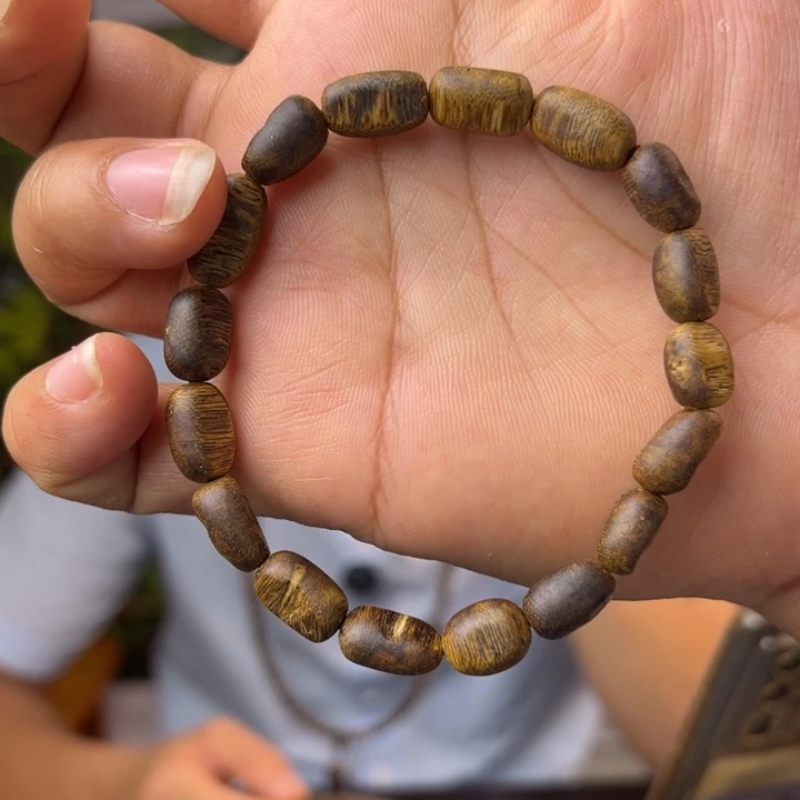 手串沉香奇楠随型留疤手串7-8mm单圈 多样性发一