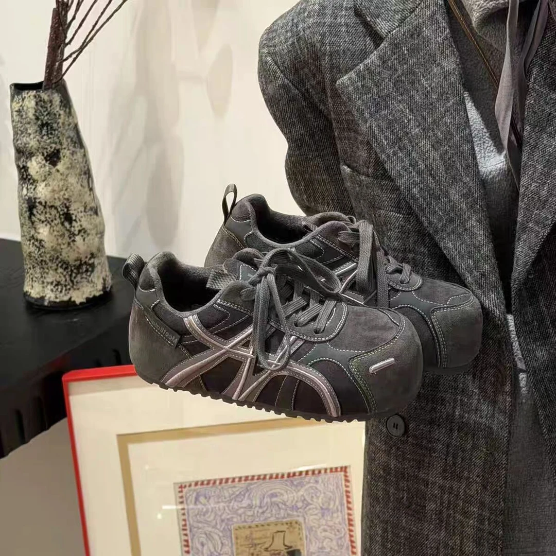 【单/棉】迷你小泡芙巨显脚小圆头面包鞋内增高4cm女款棉鞋运动鞋