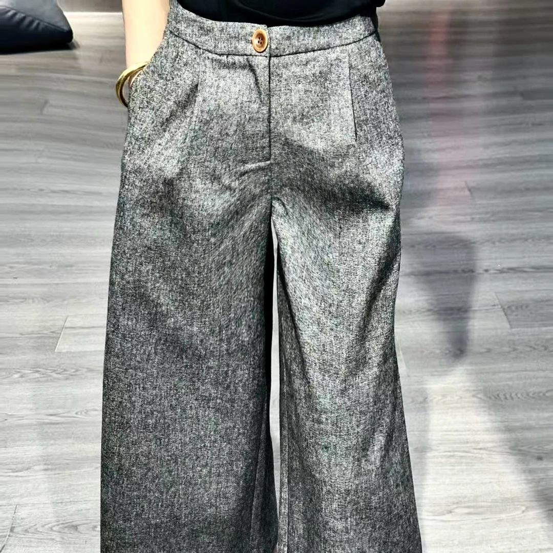 【女王定制】灰色阔腿裤