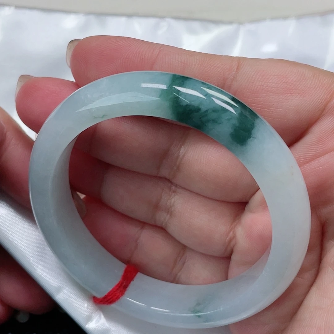 未镶嵌手镯翡翠缅甸翡翠手镯56圈