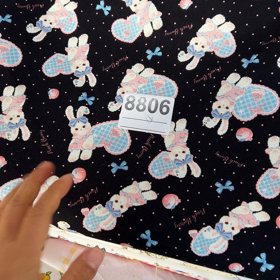 棉一米价纯棉定制底帆布1.5米宽果子块