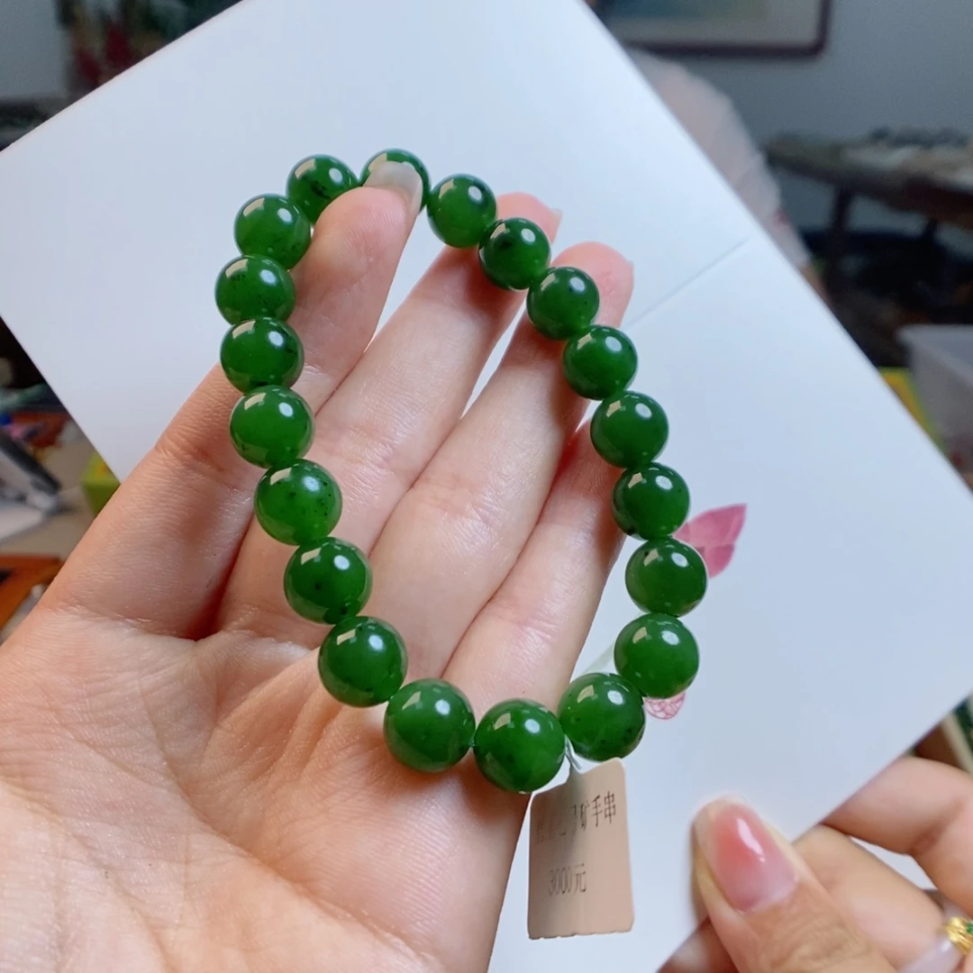 手链未镶嵌和田玉红皮老料