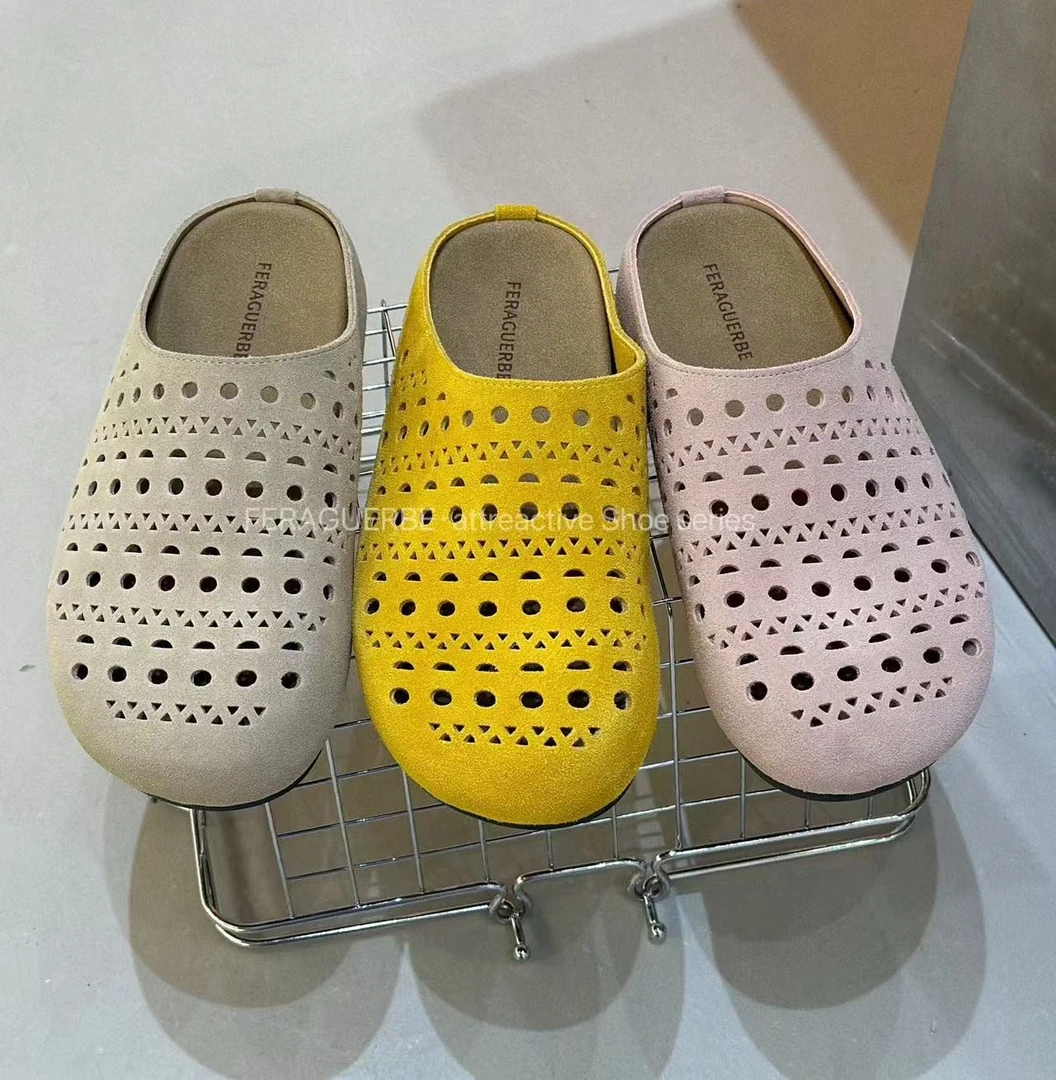 瑶瑶家（708887#）时尚镂空设计休闲半包博肯鞋