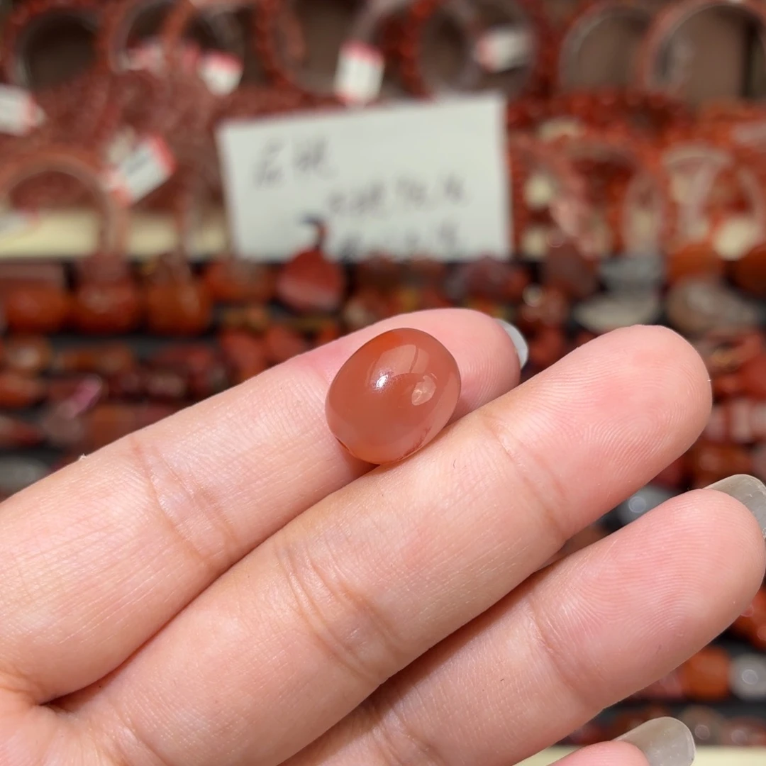 南红玛瑙未镶嵌颈饰11咪枣珠