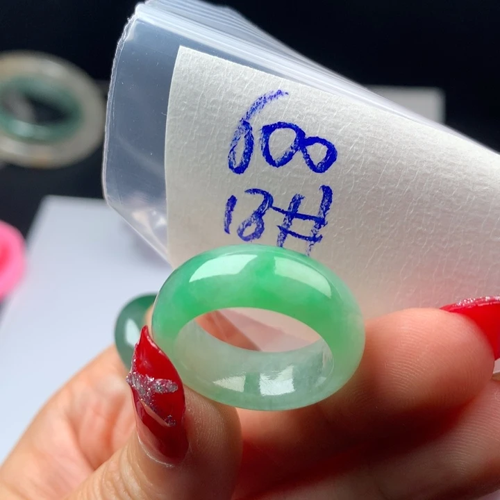 海***棠定制翡翠未镶嵌戒圈