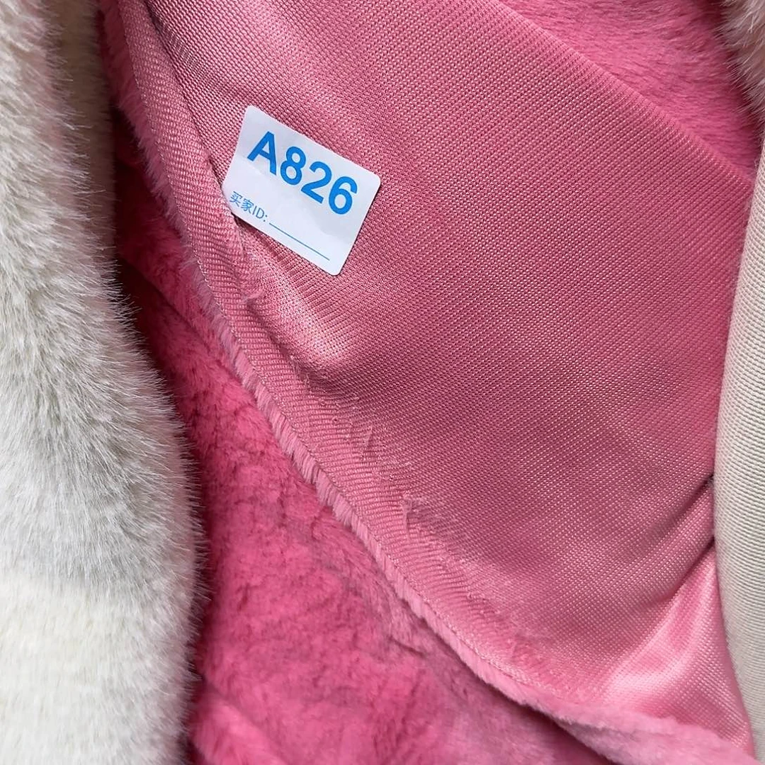 梅粉兔毛14元2米826