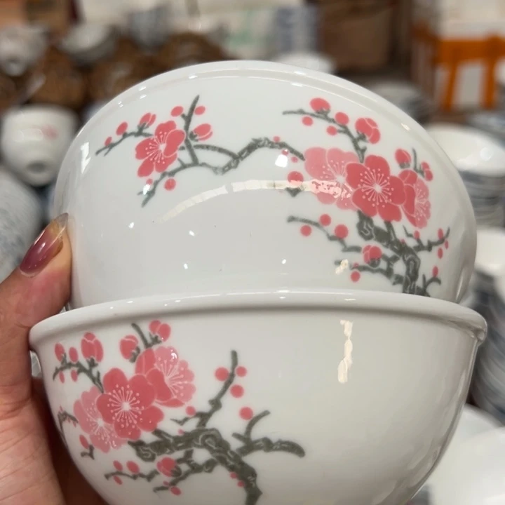 醴陵高温老厂瓷群力13.5厘米碗
