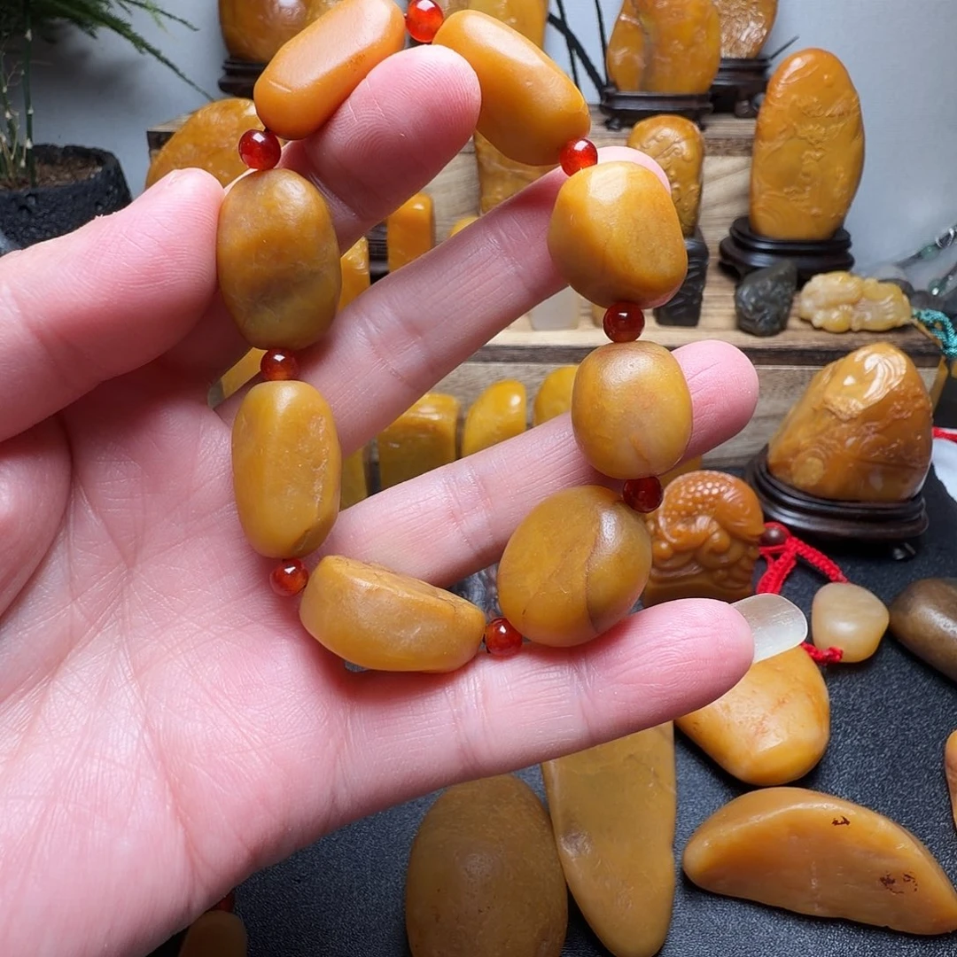 （***生寿山石印石田黄石