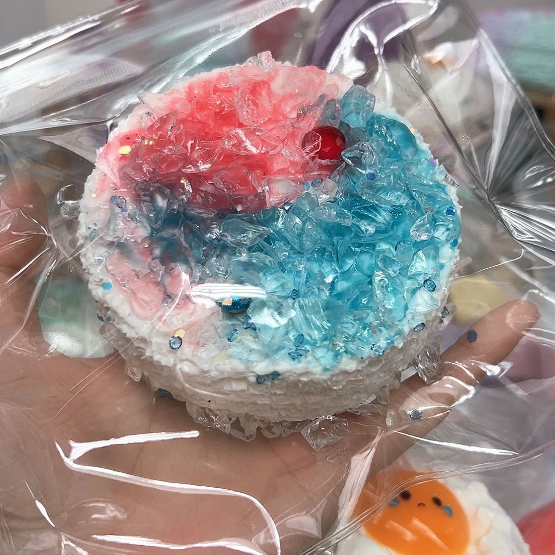 硅胶碎冰大号红蓝吐司300g
