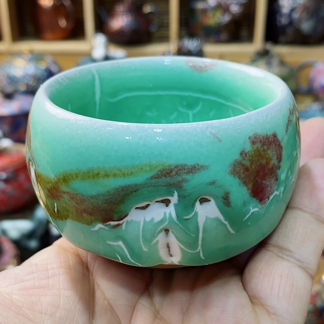 粗陶志野柴烧茶器