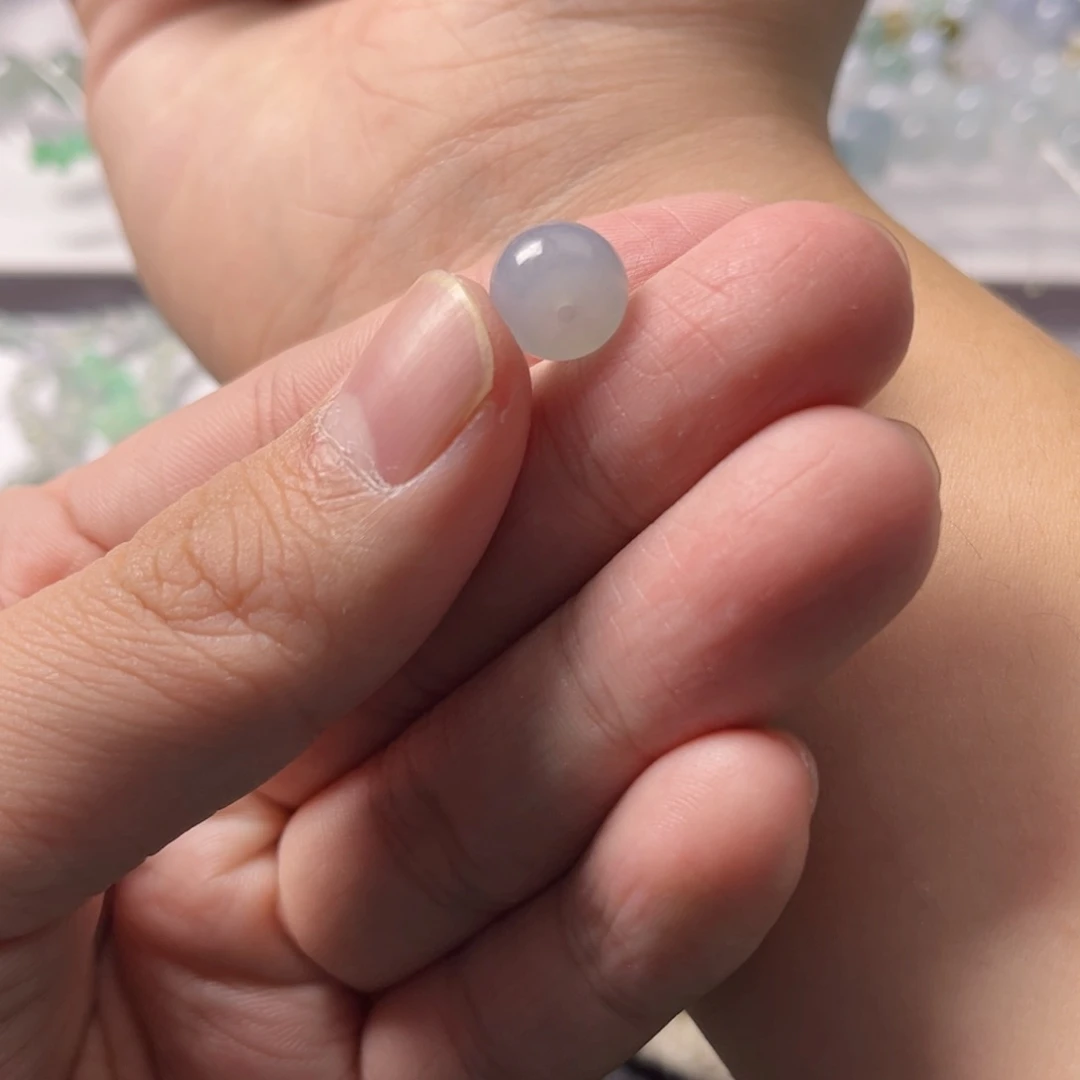 翡翠散珠天然缅甸A货珠子10.6/7.0