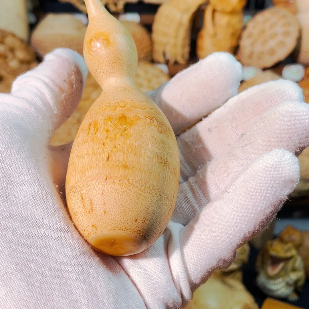 竹竹根雕葫芦手把件