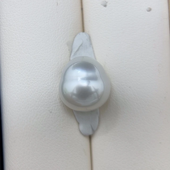 海水珍珠颈饰未镶嵌12-13mm 澳白 葫芦戒指