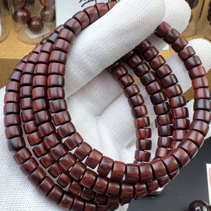 木海南红降黑金5*7的40颗满纹精品