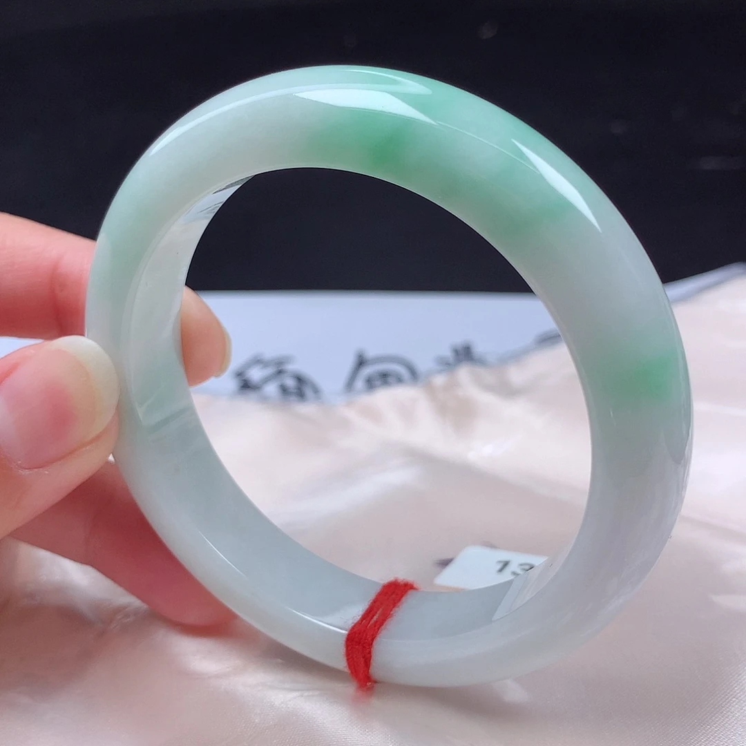 翡翠未镶嵌手镯56圈s1330