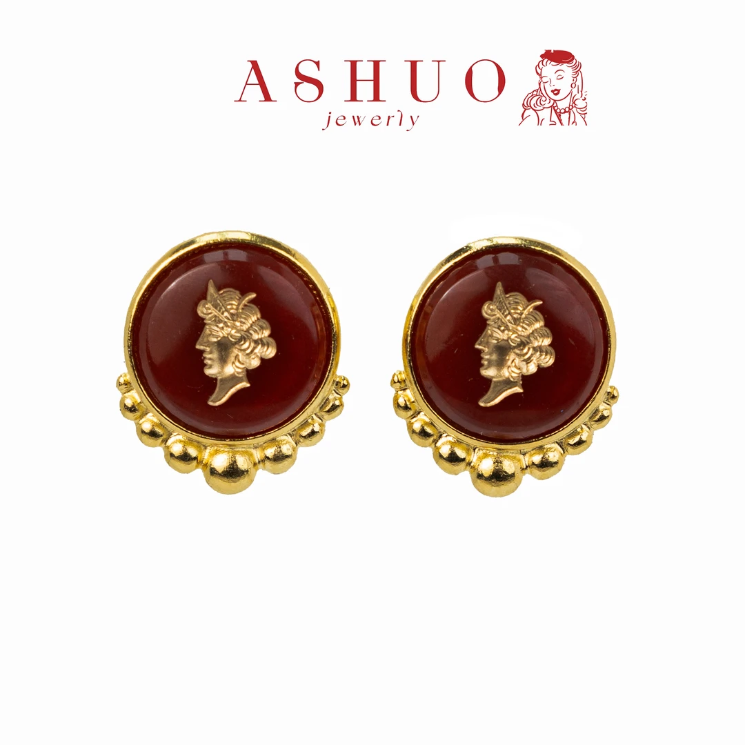 铜合金耳饰 阿烁中古BA as10553