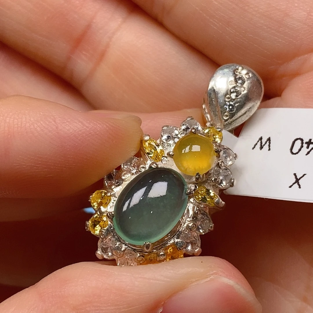 未镶嵌戒指翡翠翡翠蛋面