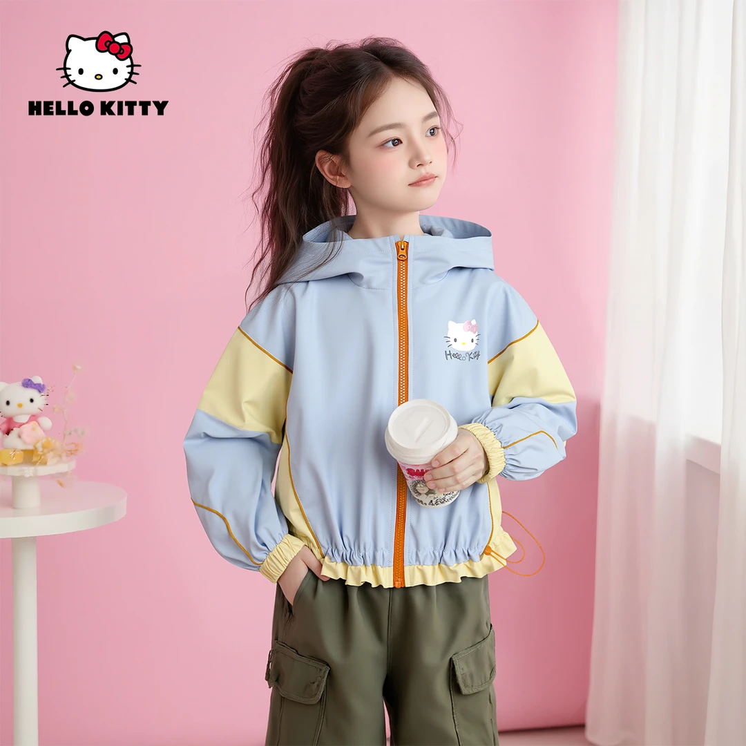 HelloKitty秋季新款女童可爱上衣中大童休闲外套AC5328MK477 KT