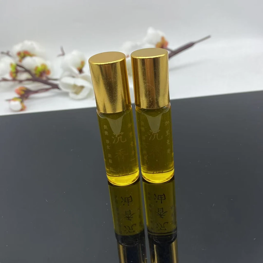 非金属玻璃婚庆饰品 经典原装金色香油小瓶装-多样性发一件