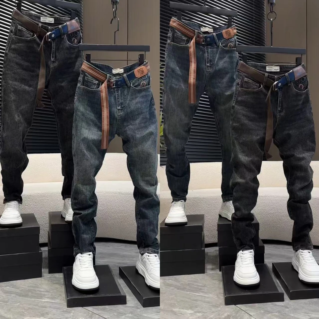 秋季男士百搭时尚水洗牛仔裤1812