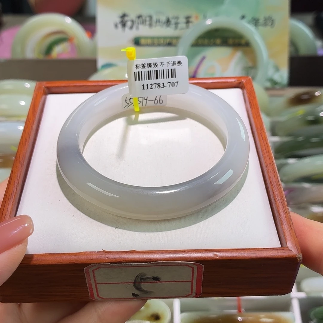 和田玉手镯未镶嵌38 55 56