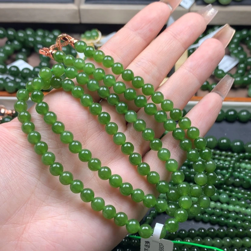 【闪购商品】和田玉（碧玉）颈饰未镶嵌天**娇