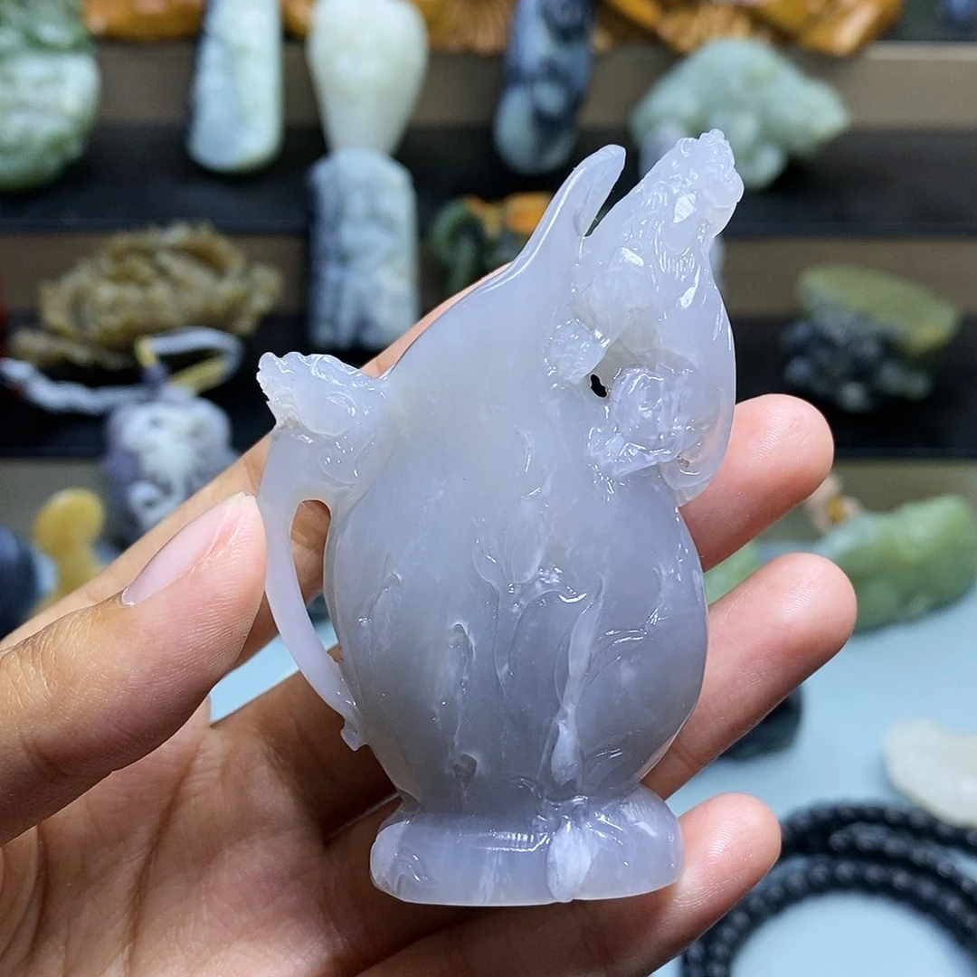 颈饰未镶嵌和田玉瘦***王