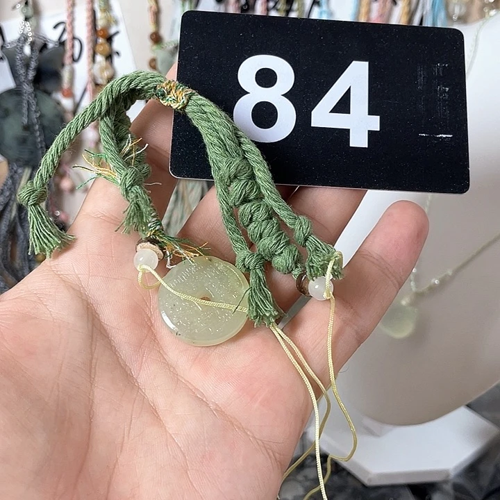蛇纹石玉合金颈饰