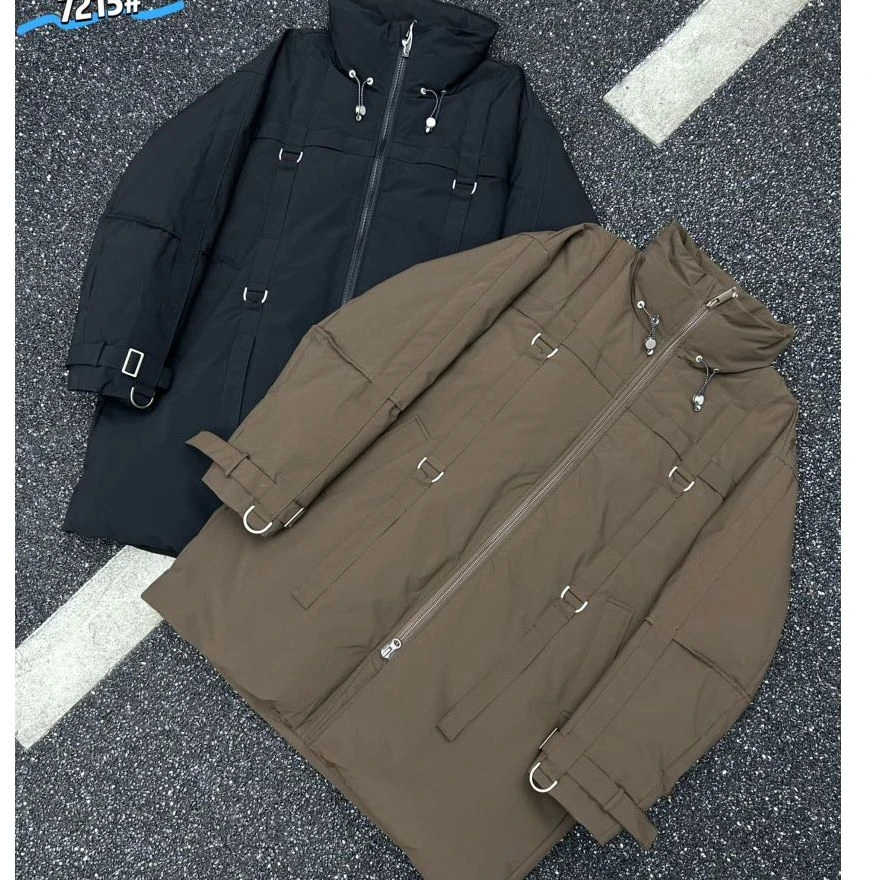 大占推荐 7215-2 潮牌休闲时尚男中长款羽绒服