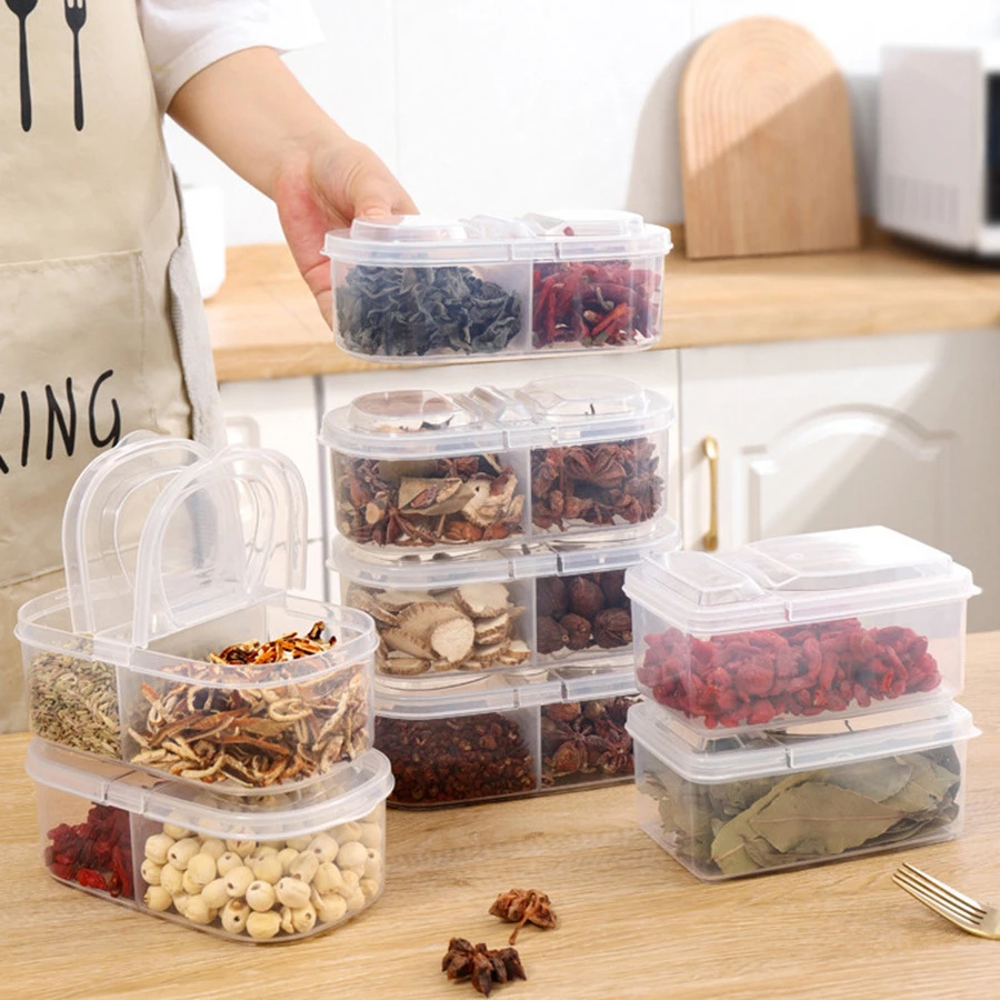 佐料收纳密封调料盒花椒罐子八角桂皮密封罐家用分装盒批发带盖