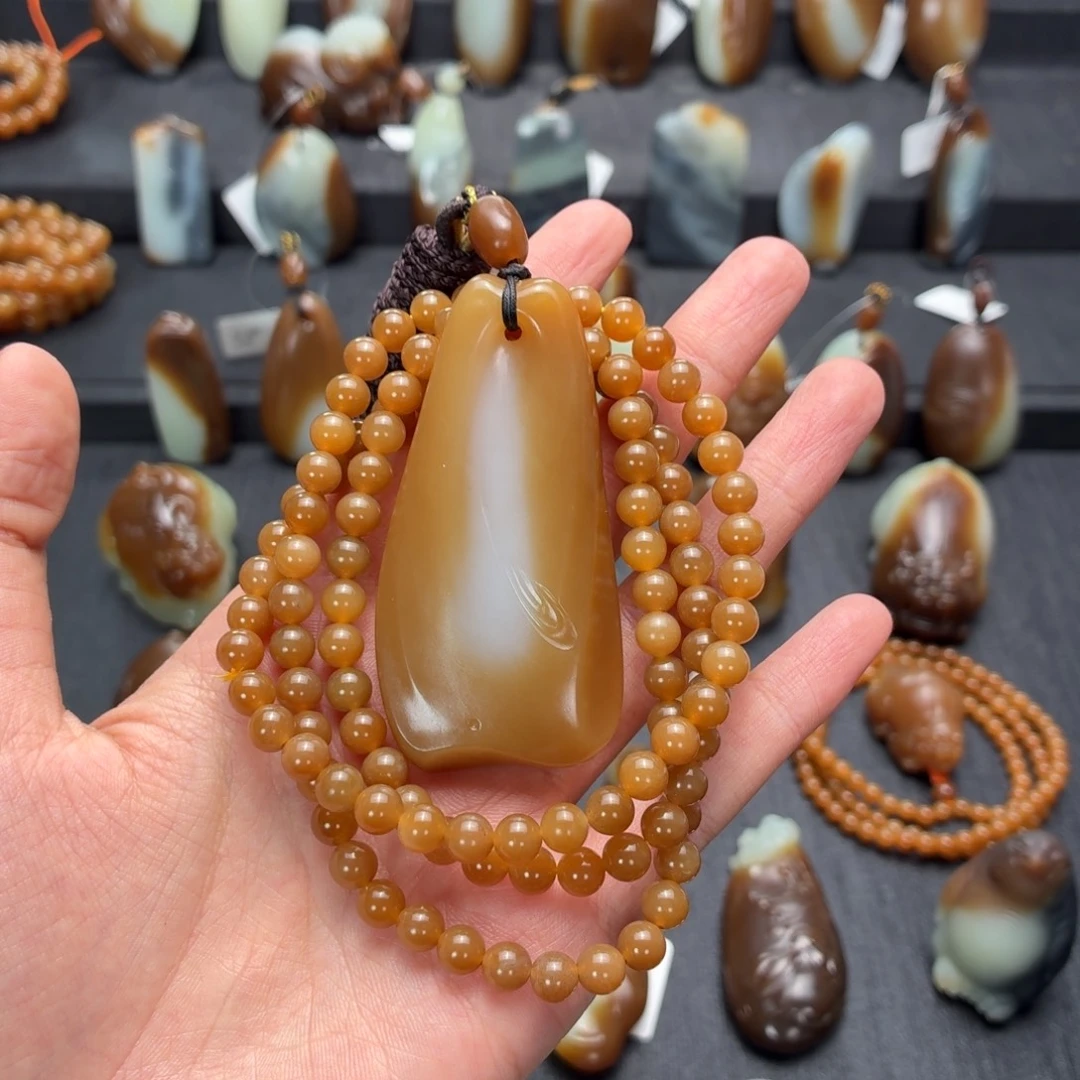 千***骑和田玉未镶嵌颈饰