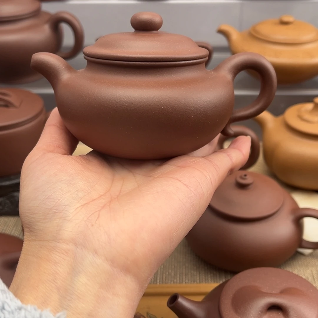 紫砂茶壶底槽清仿古壶200cc