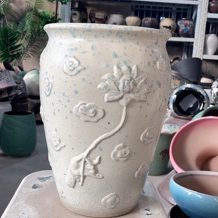 紫砂花盆正品口20高30。z z z