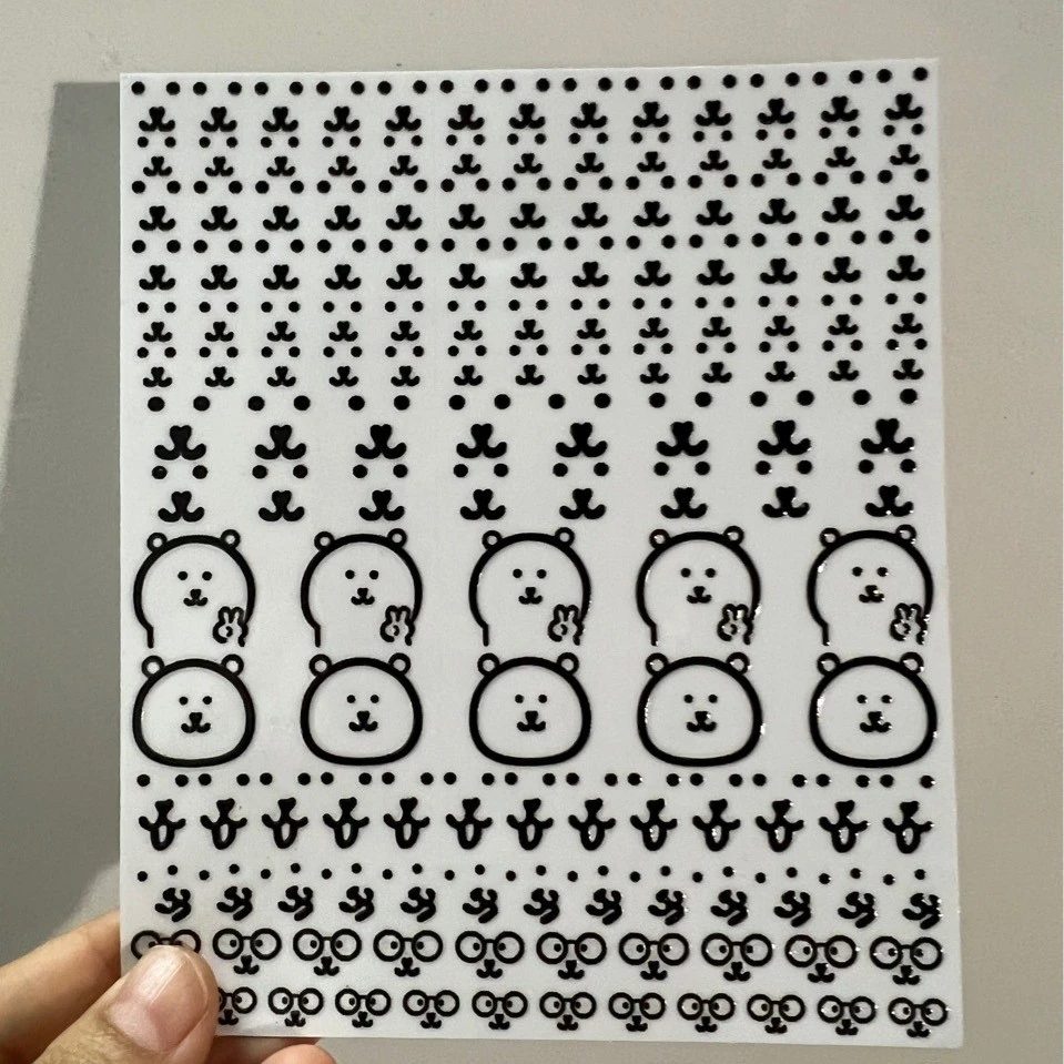自嘲熊可爱简约手账装饰创意文艺风学生字体印画手账本记录