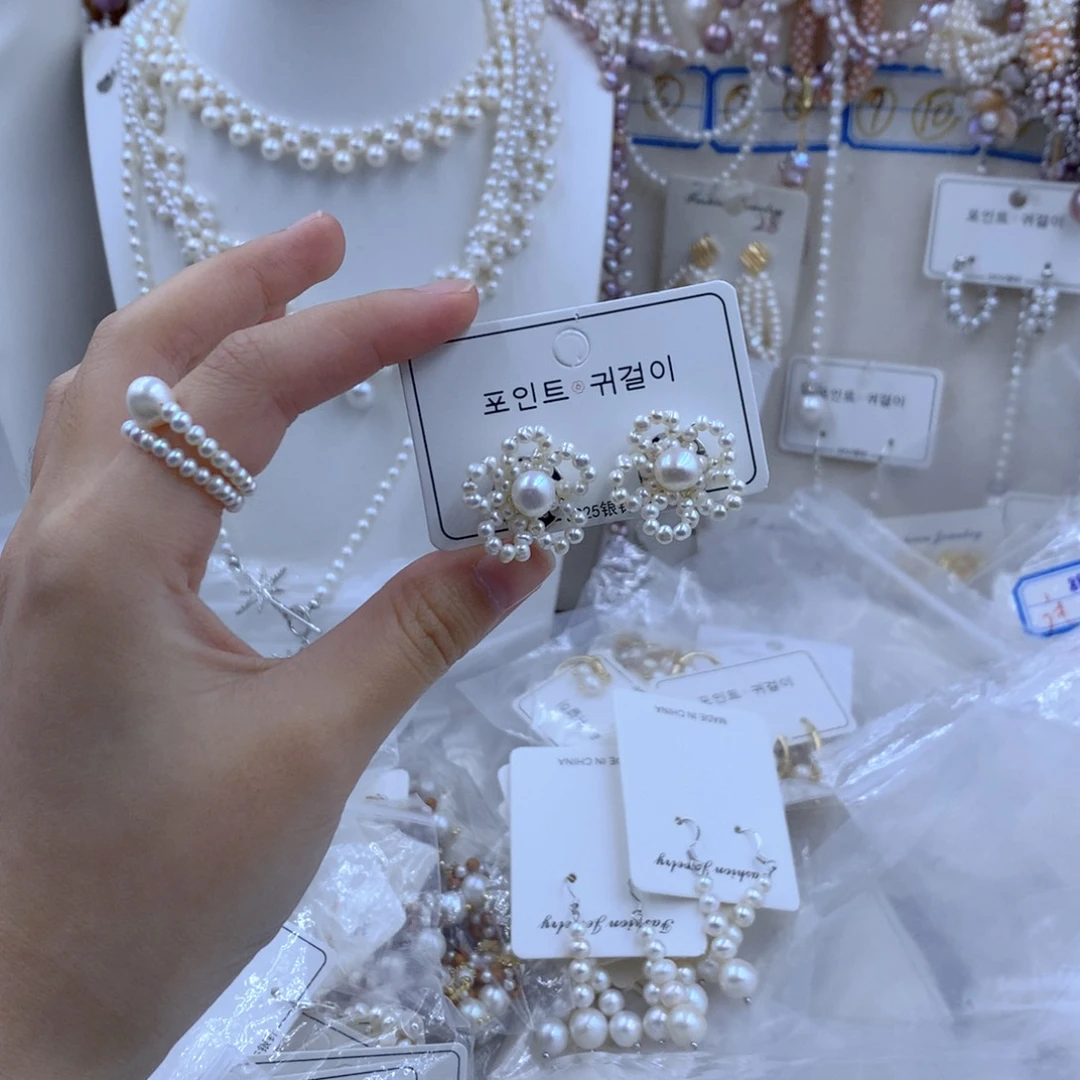 颈饰合金淡水珍珠