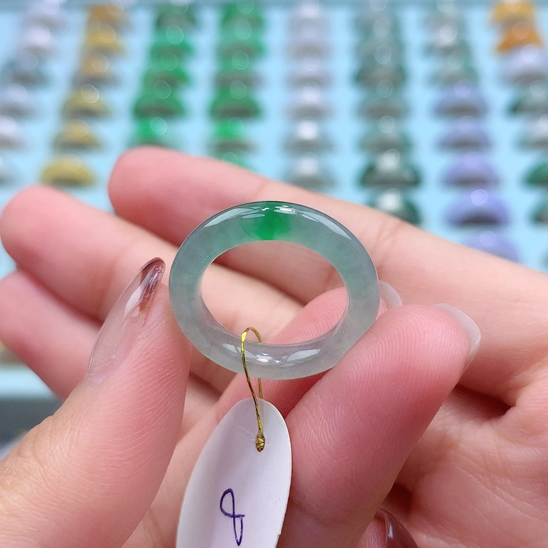 未镶嵌戒指翡翠8圈